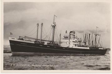 s.s. Schiedijk Holland Amerika Lijn - kaart beschikbaar voor biedingen