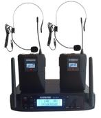 Halloweenpromo Nieuwe Shure met 2 headset microfoons., Ophalen of Verzenden, Nieuw, Overige typen, Draadloos