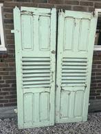 Brocante set groene houten luiken, Ophalen