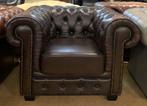 Prachtige Chesterfield Fauteuil Bruin., Chesterfield, Ophalen of Verzenden, Zo goed als nieuw, 100 tot 125 cm