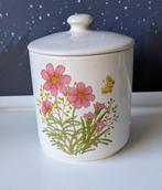 Vintage wildflowers voorraadpotje, Ophalen of Verzenden, Zo goed als nieuw, Overige materialen, Pot, Bus of Blik