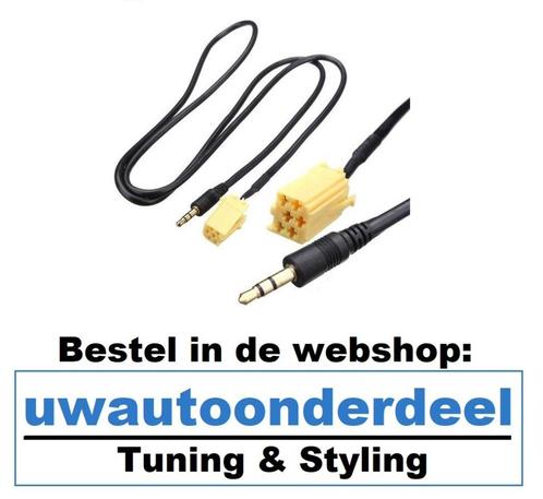 Fiat 500 Grande Punto Aux input Aux adapter Mp3 Iphone Ipod, Auto diversen, Autoradio's, Nieuw, Verzenden