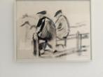 Evert Musch oktober 1963 in inkt en krijt, Ophalen