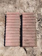 8 borderrand cilindertegels, Ophalen, Gebruikt, Beton, Terrastegels