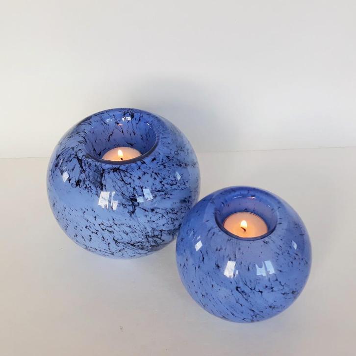 Stel Sfeerlichten, Antiek en Kunst, Antiek | Glas en Kristal, Ophalen of Verzenden