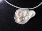PAARLEMOER hanger afgezet met zilver € 25 zie beschrijving, Ophalen of Verzenden, Nieuw, Zilver, Zilver