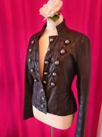 Leren damesjasje mt 36, Kleding | Dames, Ophalen of Verzenden, Zo goed als nieuw, Maat 36 (S), Zwart