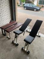 Technogym bankjes 4 stuks in één koop flat bench, Sport en Fitness, Fitnessmaterialen, Ophalen of Verzenden, Gebruikt, Fitnessbank