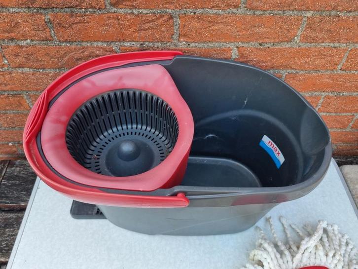Vieleda dweil compleet met emmer, stok en nieuwe dweil, Huis en Inrichting, Schoonmaakartikelen, Ophalen of Verzenden