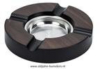 SIGARENASBAK – WALNOOT – 2 LEGGERS – 16 CM – ANGELO sab21, Verzenden, Nieuw, Asbak