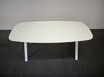 Deens ovale eettafel HPL gebroken wit 180x90, Huis en Inrichting, Tafels | Eettafels, Zo goed als nieuw, 150 tot 200 cm, Ovaal