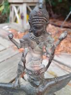 Antiek Laos Bronzen Garuda & Krishna Beeld, Ophalen of Verzenden