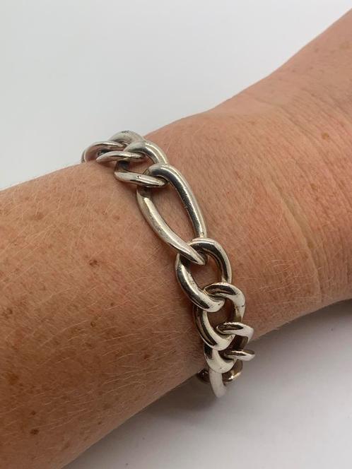 V972 Prachtige zilveren armband modernist, Sieraden, Tassen en Uiterlijk, Antieke sieraden, Armband, Zilver, Ophalen of Verzenden