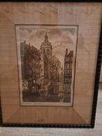 Ets van Piet Brouwer - O.z. Kolk, Amsterdam, Antiek en Kunst, Kunst | Etsen en Gravures, Ophalen of Verzenden