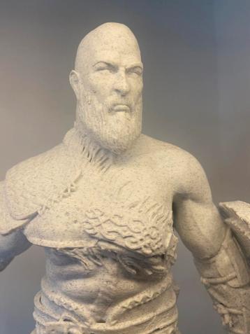 3D Geprinte Standbeeld van Kratos uit GOW ragnarok beschikbaar voor biedingen