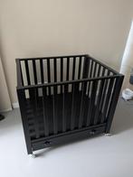 Zwarte box met lade en wielen (Bopita), Ophalen, Gebruikt, Rechthoekig, In hoogte verstelbaar