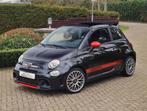 Fiat 500c 1.4 T-Jet Abarth 595 Cabrio, Auto's, Voorwielaandrijving, Stof, Gebruikt, Zwart