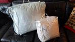 Dekbed dons 200 x 200 + dons kussen 70x70, Huis en Inrichting, Ophalen, Gebruikt, Wit, Tweepersoons