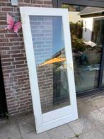 Binnendeur met enkel glas, Doe-het-zelf en Verbouw, Kozijnen en Schuifpuien, Gebruikt, Raamkozijn, 150 tot 225 cm, Inclusief glas