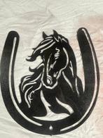 paard met hoefijzer van staal, Antiek en Kunst, Ophalen of Verzenden