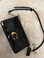 Coach spazzolato leather tabby chain bag, Sieraden, Tassen en Uiterlijk, Tassen | Damestassen, Ophalen, Nieuw, Zwart