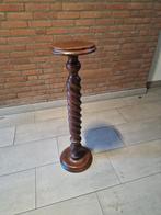 Houten pilaar/zuil met gedraaide poot.   91 cm hoog, Ophalen of Verzenden, Zo goed als nieuw