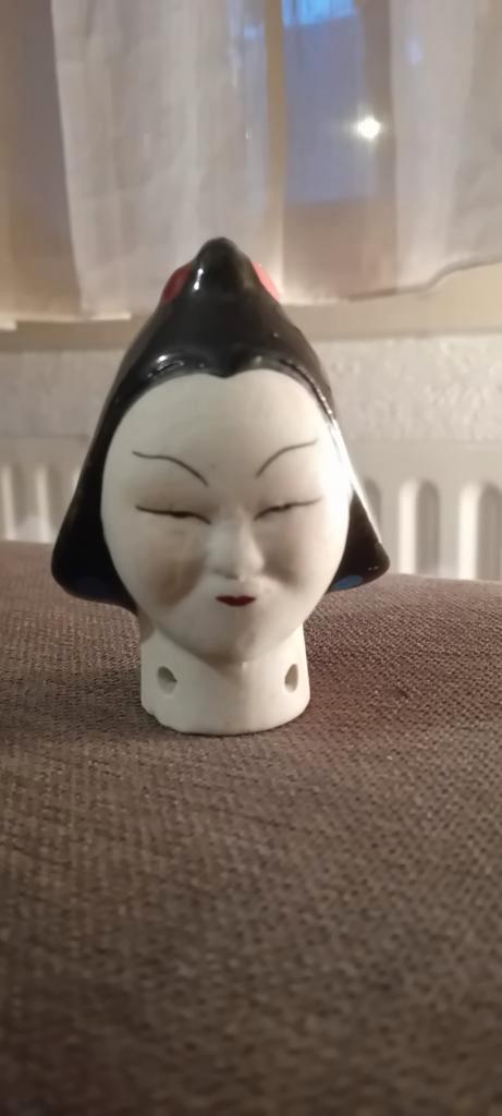 Vintage Japans Porseleinen Poppenhoofd Geisha, Antiek en Kunst, Antiek | Keramiek en Aardewerk, Ophalen of Verzenden
