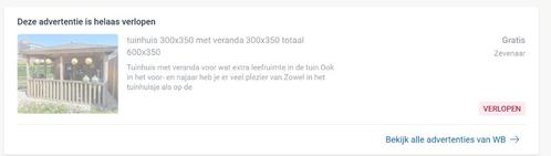 Gezocht: Contactpersoon WB van gratis tuinhuis uit Zevenaar, Tuin en Terras, Tuinhuizen, Gebruikt, Tuinhuis, Hout, 200 tot 400 cm