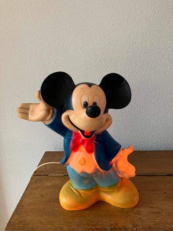 Vintage Disney Mickey Mouse Lamp - 30cm beschikbaar voor biedingen