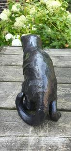 POES /BRONZEN BEELD / KAT SPELEND MET BAL, Dierenbeeld, Info@huisentuindecoratiemarie.nl, Huis en tuin decoratie marie, Peize