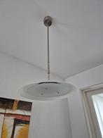 Verstelbare hanglamp - Aluminium & Glas, Ophalen, Gebruikt, Glas, Minder dan 50 cm