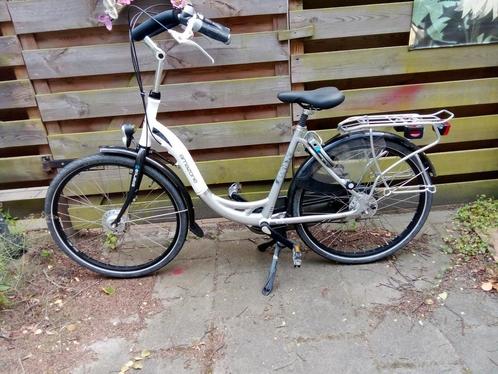 Sparta Amazone Moederfiets, Fietsen en Brommers, Fietsen | Dames | Moederfietsen, Zo goed als nieuw, Sparta, 2 zitjes, Dubbele standaard
