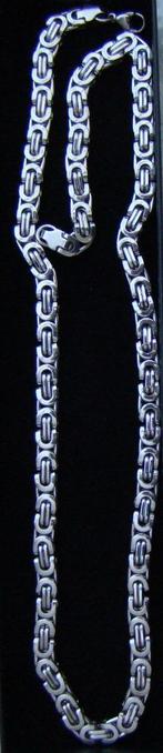 Koningsketting Tibet zilver massief 60 CM X 5 MM -NIEUW-, Sieraden, Tassen en Uiterlijk, Ophalen of Verzenden, Nieuw, Zilver, Zilver