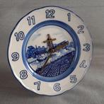 Staand klokje Delfts Blauw ø 14 cm. draaiende molen, Ophalen