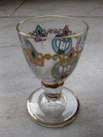 likeurglas met goud kristal handbeschilderd vintage, Nieuw, Ophalen of Verzenden, Borrel- of Shotglas