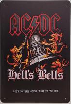 ACDC Hells Bells devil reclamebord van metaal wandbord deco, Verzamelen, Info@deconoord.nl, Deco Noord, Nieuw, Ophalen of Verzenden