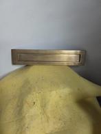 14132) mooie messing brievenbus klep  met vering  345x75 mm, Antiek en Kunst, Ophalen of Verzenden