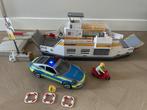 Playmobil veerpont 5127 met politieauto 71729 en scooter, Ophalen, Gebruikt, Los playmobil