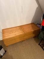 Twee houten IKEA opbergkisten, Gebruikt, 50 tot 100 cm, Ophalen of Verzenden, Minder dan 50 cm