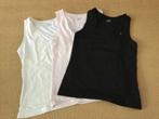 3 yogashirts mt S, roze, zwart, wit V-hals, alleen ophalen, Gedragen, Wit, Yoga, Ophalen