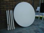 1 ronde tafel, Tuin en Terras, Ophalen, Gebruikt, Rond, Overige materialen
