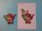 10 Set kerst borduren met 3d plaatje, Verzenden, Nieuw, Kerst, Knipvel