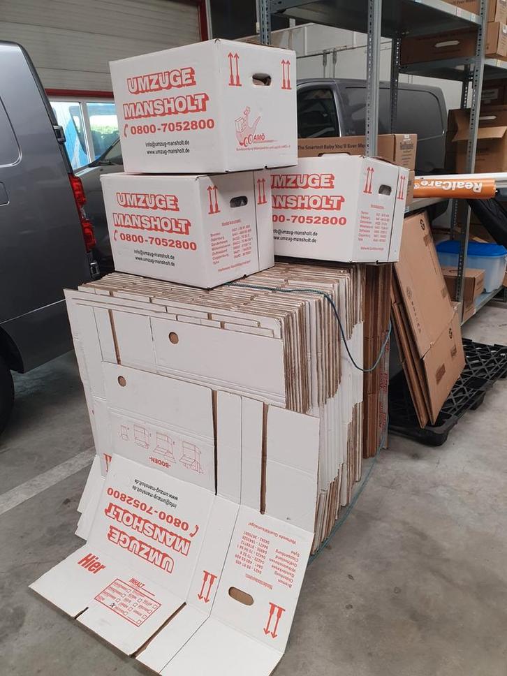 Verhuisdozen in zeer goede staat, Doe-het-zelf en Verbouw, Kratten en Dozen, Doos, 50 tot 75 cm, 35 tot 50 cm, Minder dan 40 cm