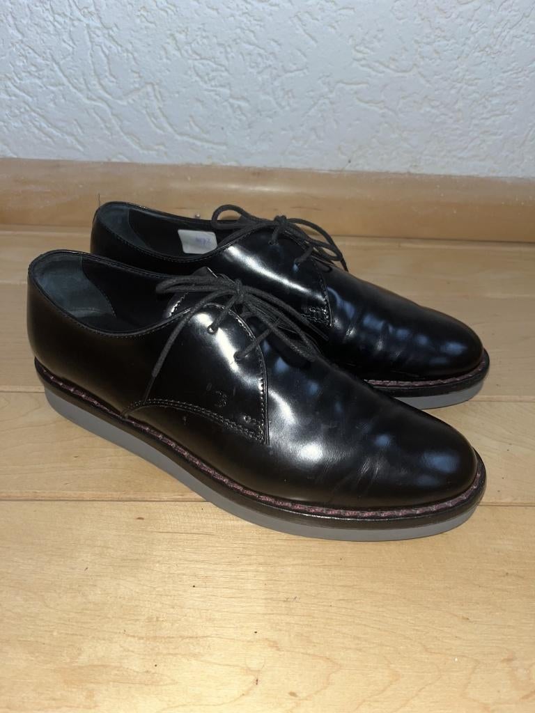 Tod's schoenen maat 37 1/2 veters zwart GOMMA XL WX DERBY, Kleding | Dames, Schoenen met lage hakken, Verzenden, Zwart, Zo goed als nieuw