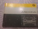 Handleiding Opel Ascona uit 1985, Ophalen of Verzenden