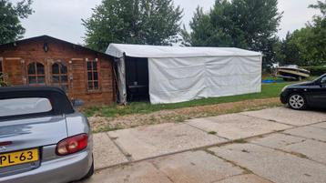 Feesttent 4x8m PVC Zeildoek - Stalen Frame beschikbaar voor biedingen