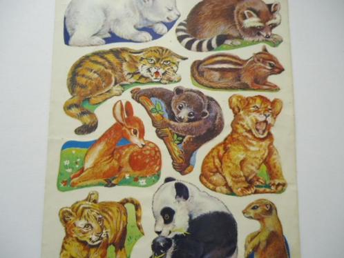 sticker oud POEZIE album vel strip dieren retro england, Verzamelen, Stickers, Zo goed als nieuw, Bedrijf of Vereniging, Verzenden