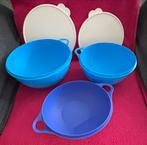 Tupperware- set superkom + vergiet, Ophalen, Zo goed als nieuw, Blauw, Overige typen