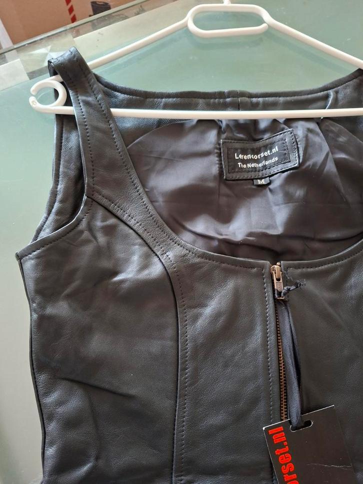 Echt zacht leren jurkje, Kleding | Dames, Jurken, Nieuw, Maat 38/40 (M), Zwart, Boven de knie, Verzenden