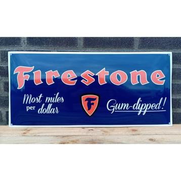 Firestone gm dipped emaillen reclame bord veel andere borden beschikbaar voor biedingen